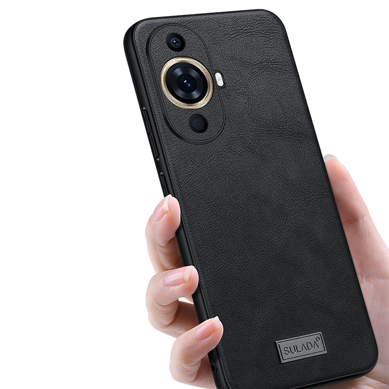 Uniqkart For Huawei nova 11 Pro / nova 11 Ultra PU Leather Coated TPU+PC Anti-fall Phone Case Scratch-resistant Cover - Brown