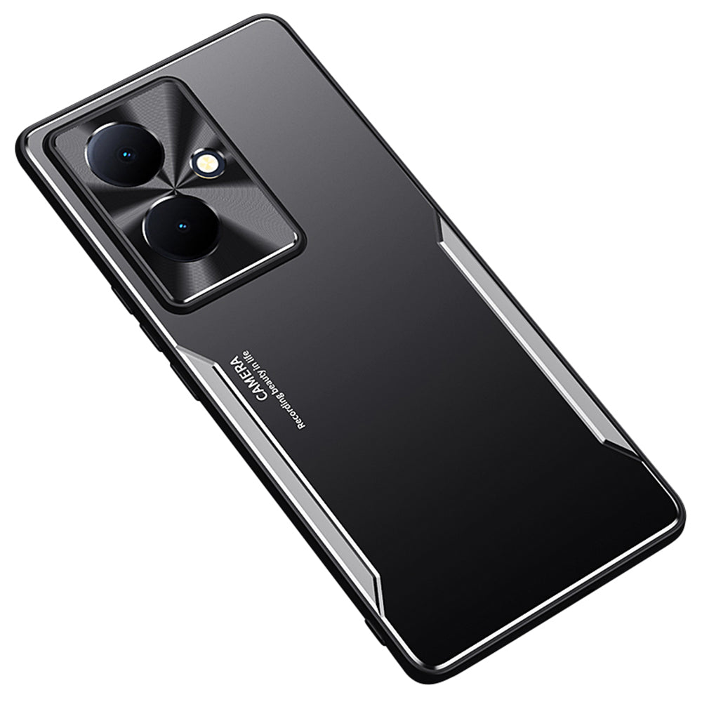 Uniqkart for vivo Y78+ 5G Aluminium Alloy+TPU Phone Case Mobile Phone Shockproof Shell - Silver