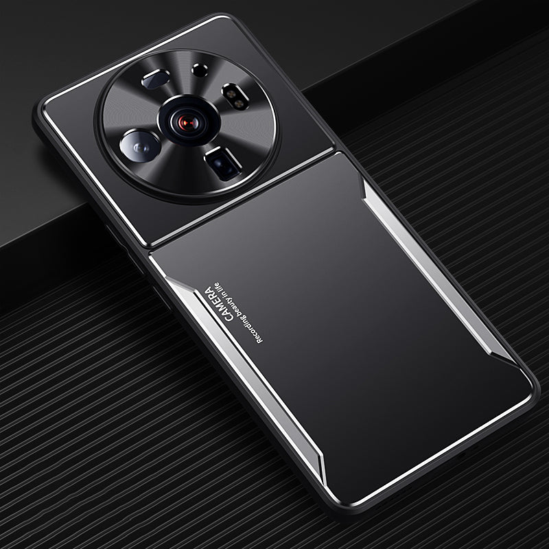 Uniqkart for Xiaomi 12S Ultra 5G Shockproof TPU + Aluminum Alloy Phone Case Scratch-resistant Phone Cover - Silver