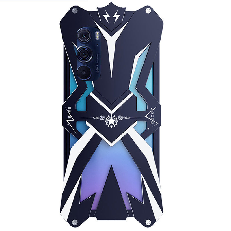 Uniqkart for Motorola Edge X30 Tough Armour Metal Case Aluminum Alloy Protective Phone Cover