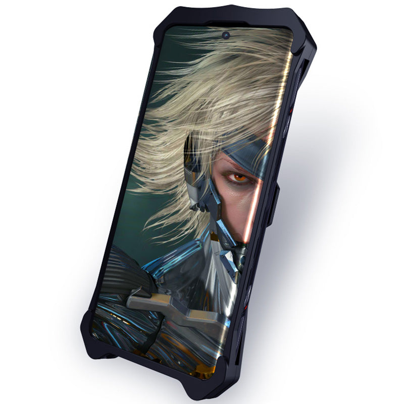 Uniqkart for Oppo Reno10 5G Aluminum Alloy Metal Phone Case Drop Resistant Cell Phone Cover Guard