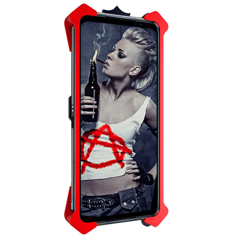 Shockproof Phone Case for Asus ROG Phone 7 5G , Aluminum Alloy Heavy Duty Protection Phone Cover