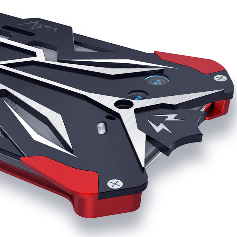 Shockproof Phone Case for Asus ROG Phone 7 5G , Aluminum Alloy Heavy Duty Protection Phone Cover