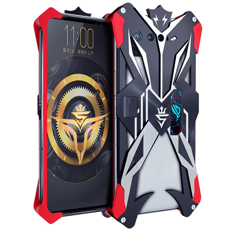 Uniqkart for Asus ROG Phone 7 Pro Aluminum Alloy Phone Case Drop-proof Protection Phone Cover