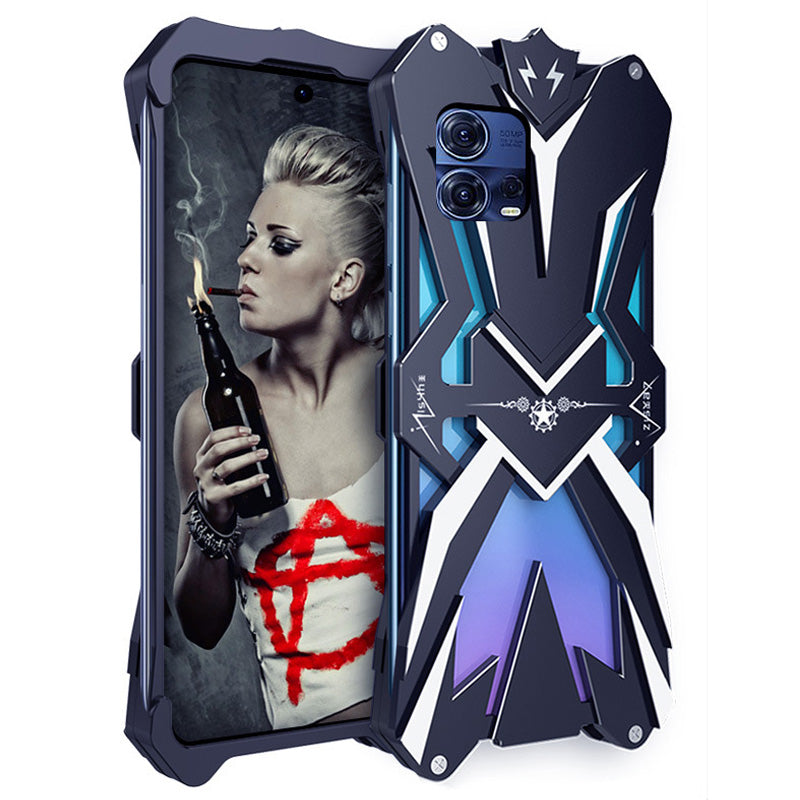 Uniqkart for Motorola Moto S30 Pro 5G Phone Case Heavy Duty Protection Aluminum Alloy Phone Back Cover