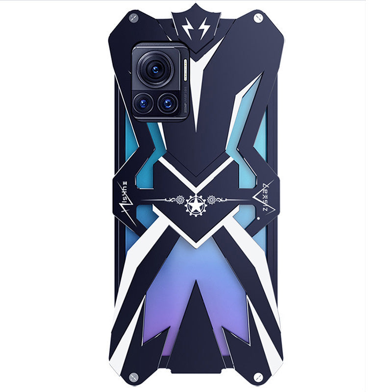 Uniqkart for Motorola Edge X30 Pro Aluminum Alloy Phone Case Shockproof Cell Phone Defender Cover