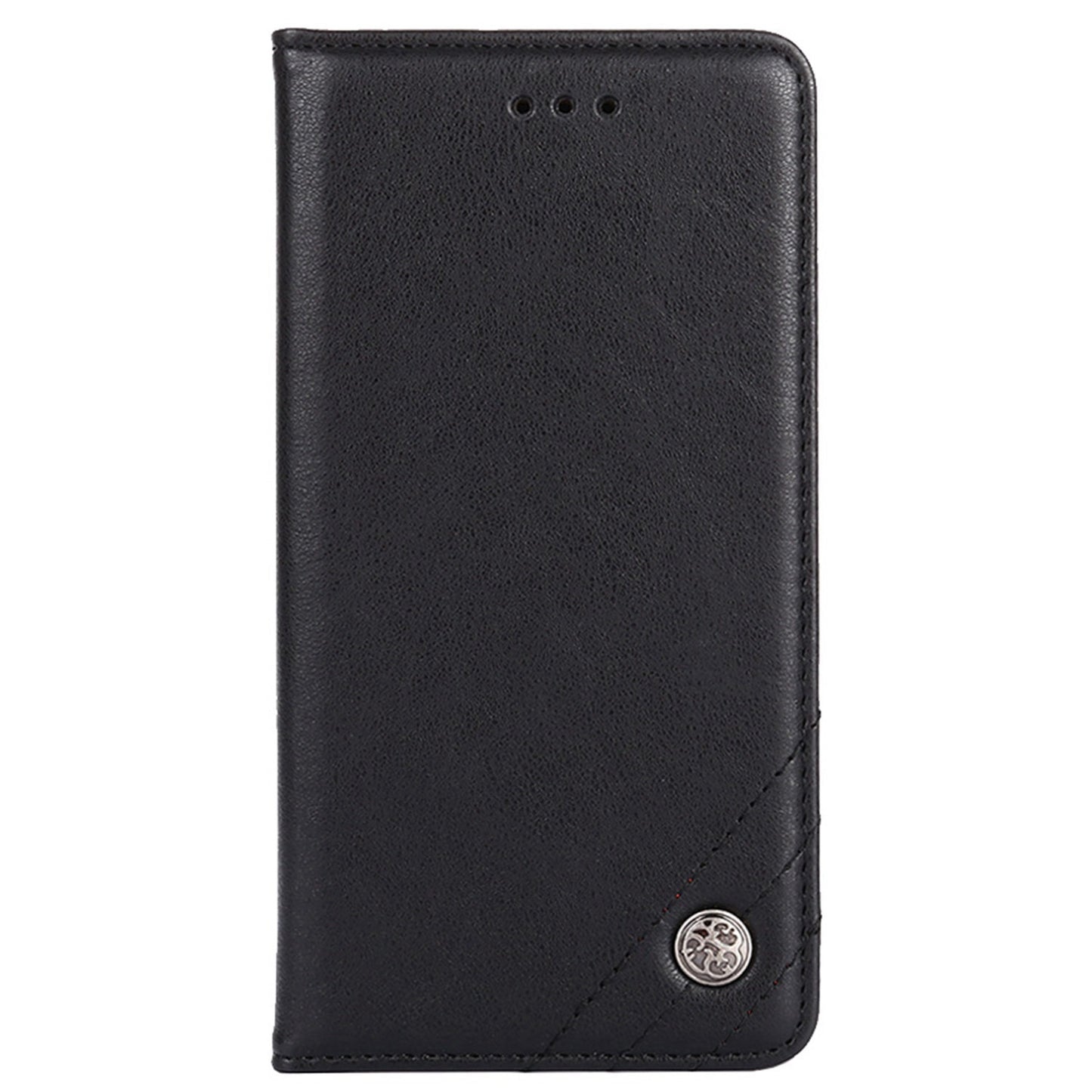 Uniqkart for Xiaomi Redmi Note 12S 4G Anti-Scratch Wallet Stand PU Leather Shell Triangle Stitching Line Phone Case - Black