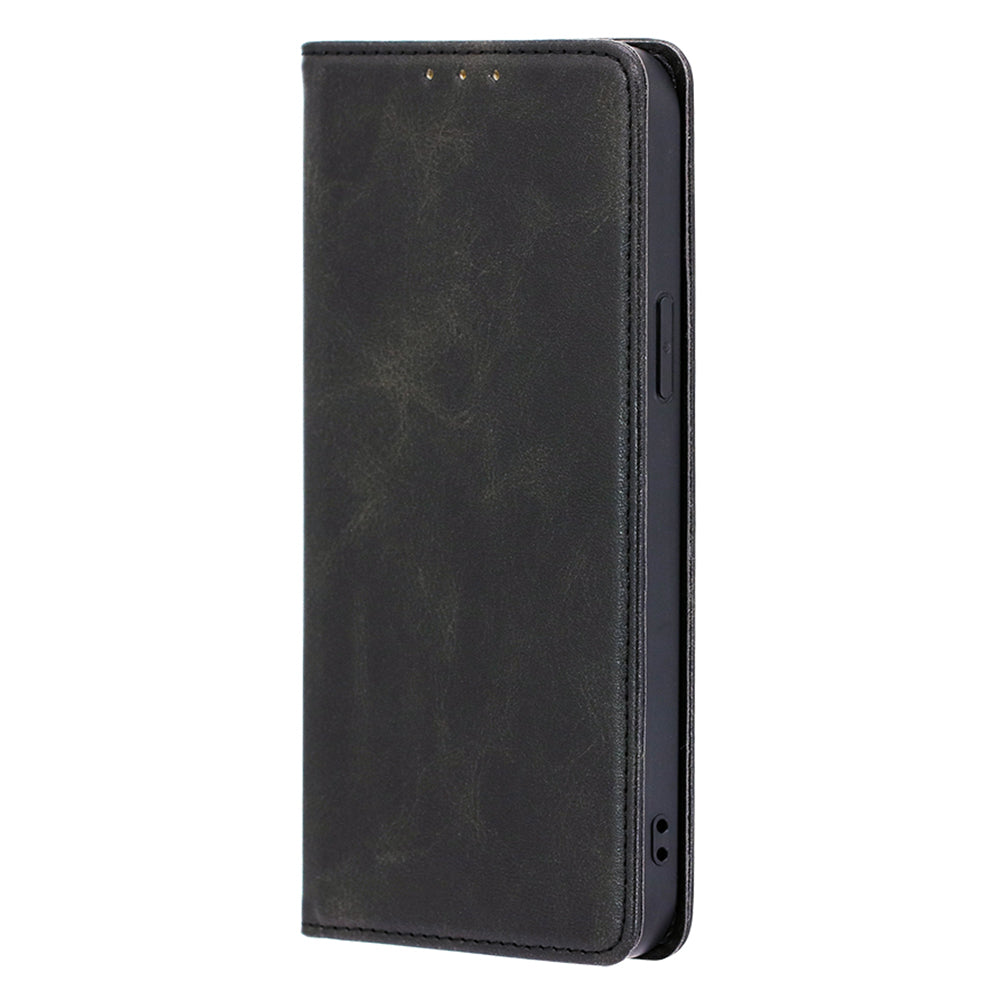 Uniqkart for Samsung Galaxy M54 5G / F54 5G Calf Texture Leather Cover Stand Wallet Phone Case - Black