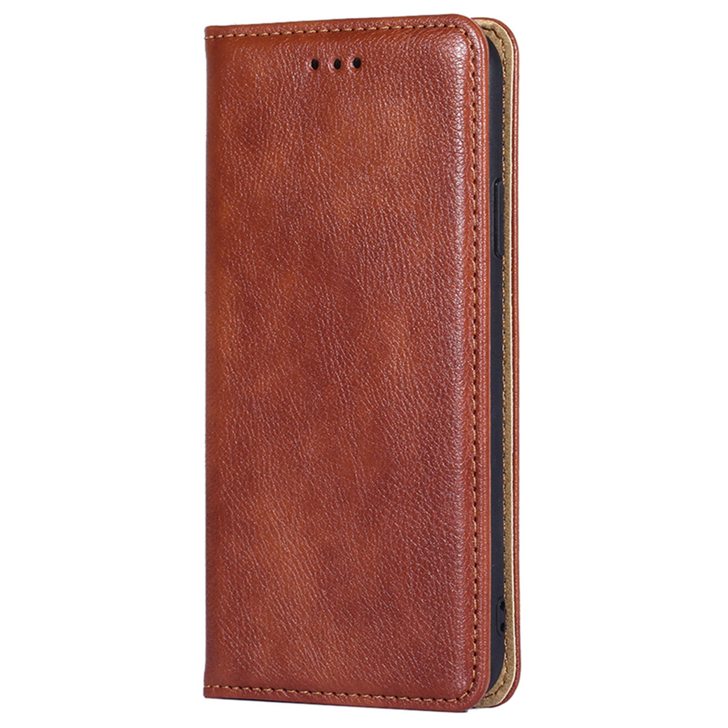 Uniqkart for Samsung Galaxy M54 / F54 5G Magnetic Closing Phone Case PU Leather Stand Wallet Cover - Brown