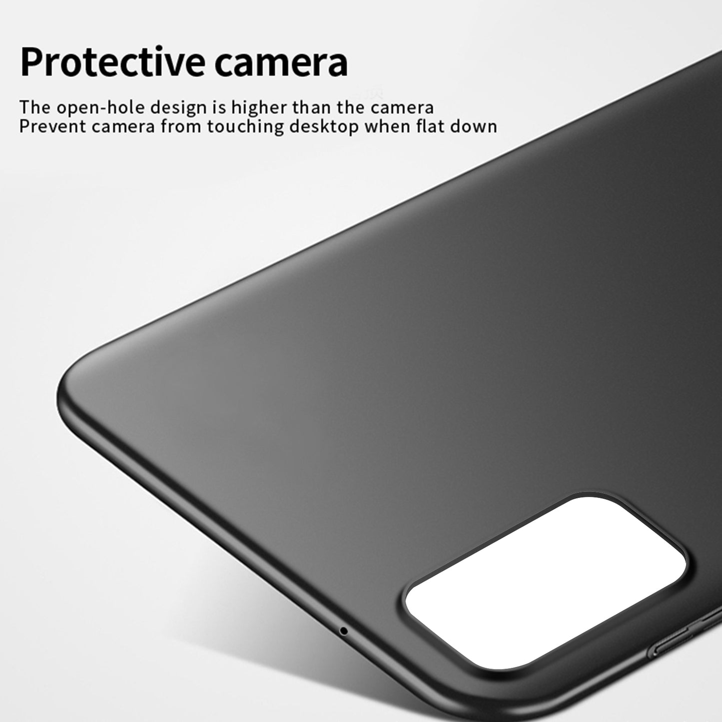 MOFI JK PC Series-1 Matte Case for Samsung Galaxy A23 4G / A23 5G (Global Version) , Hard PC Phone Cover with Strap - Red