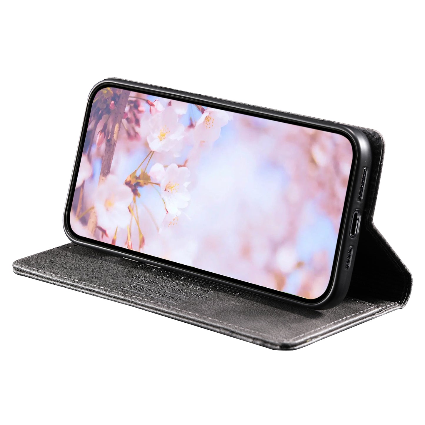 Uniqkart Style 007 Stand Wallet for Realme Narzo N53 4G / C53 4G RFID Blocking Cover Phone Leather Case - Grey