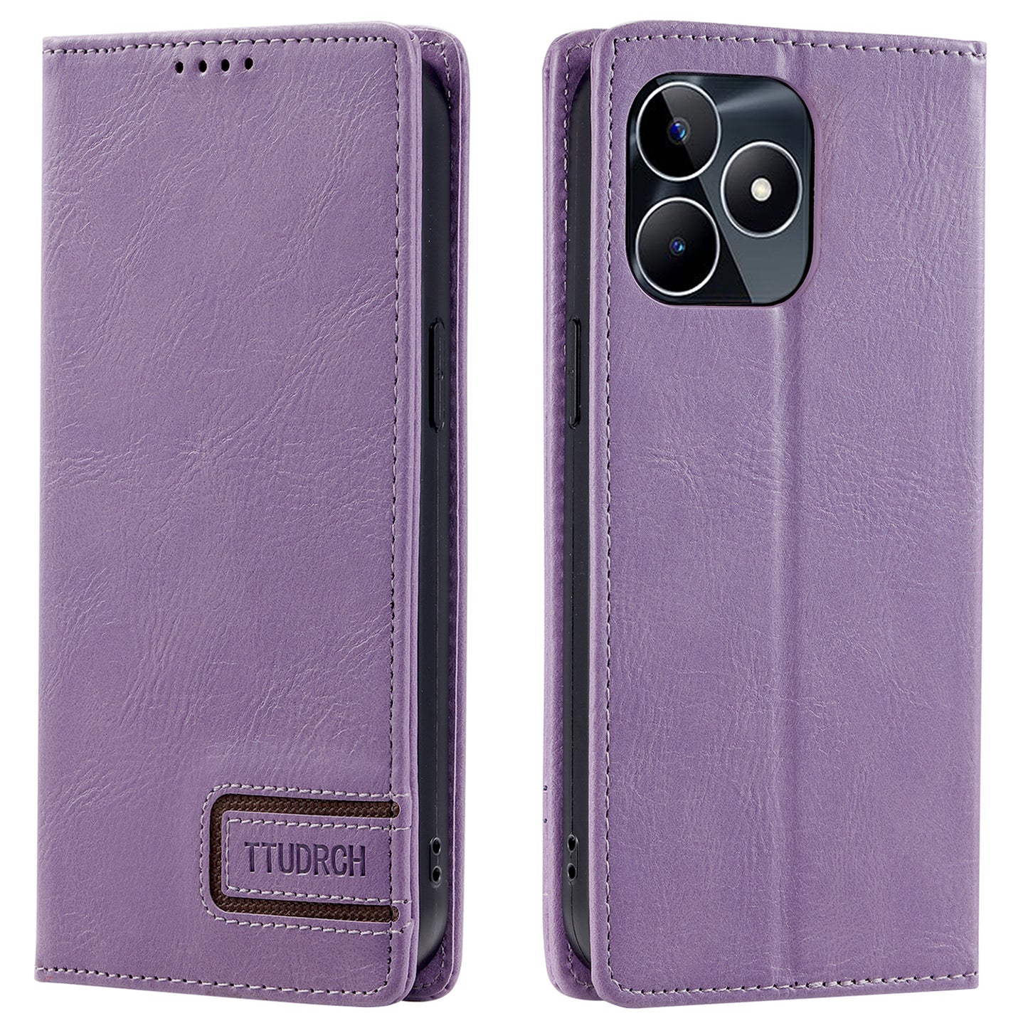 Uniqkart Style 007 Stand Wallet for Realme Narzo N53 4G / C53 4G RFID Blocking Cover Phone Leather Case - Purple