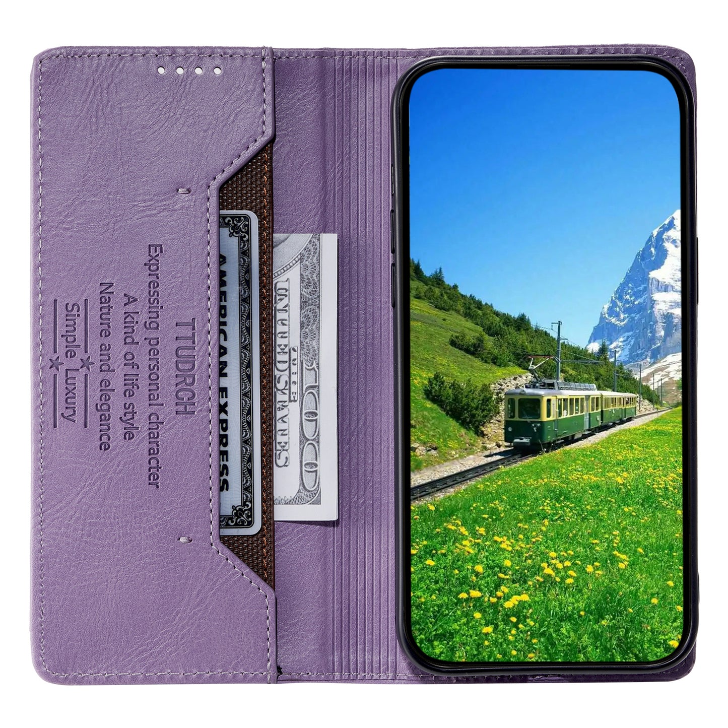 Uniqkart Style 007 Stand Wallet for Realme Narzo N53 4G / C53 4G RFID Blocking Cover Phone Leather Case - Purple