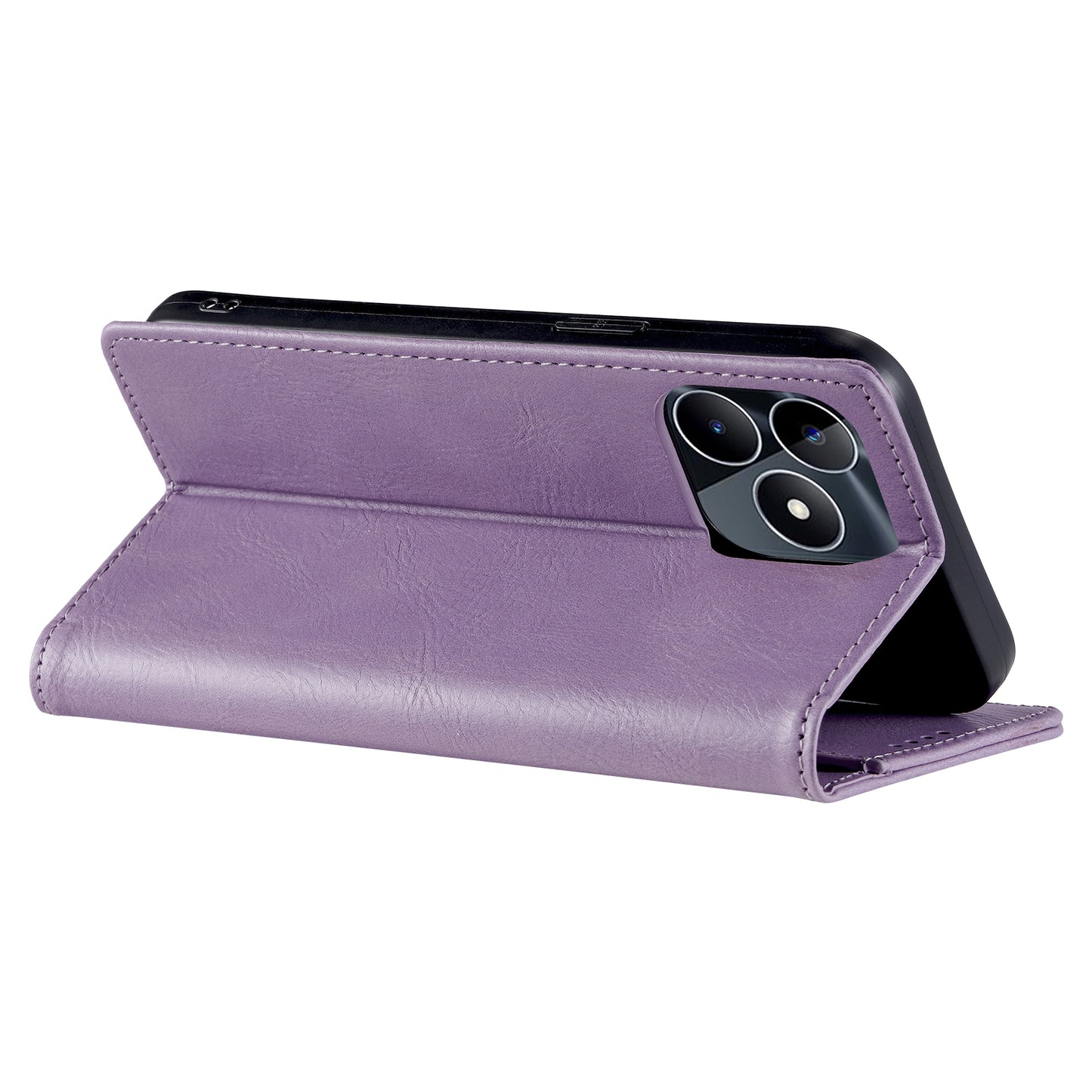 Uniqkart Style 007 Stand Wallet for Realme Narzo N53 4G / C53 4G RFID Blocking Cover Phone Leather Case - Purple