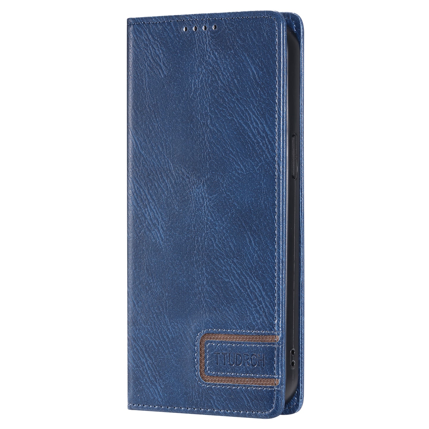 Uniqkart Style 007 For iPhone 15 RFID Blocking Cover Phone Leather Case with Stand Wallet - Blue