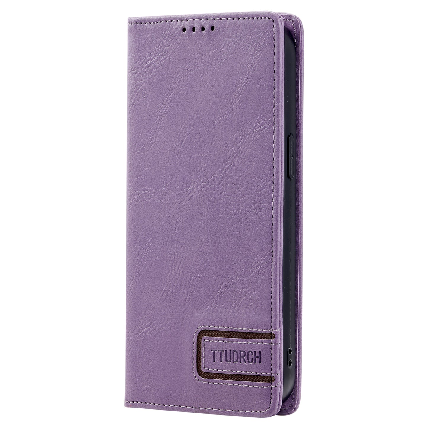 Uniqkart Style 007 For iPhone 15 RFID Blocking Cover Phone Leather Case with Stand Wallet - Purple