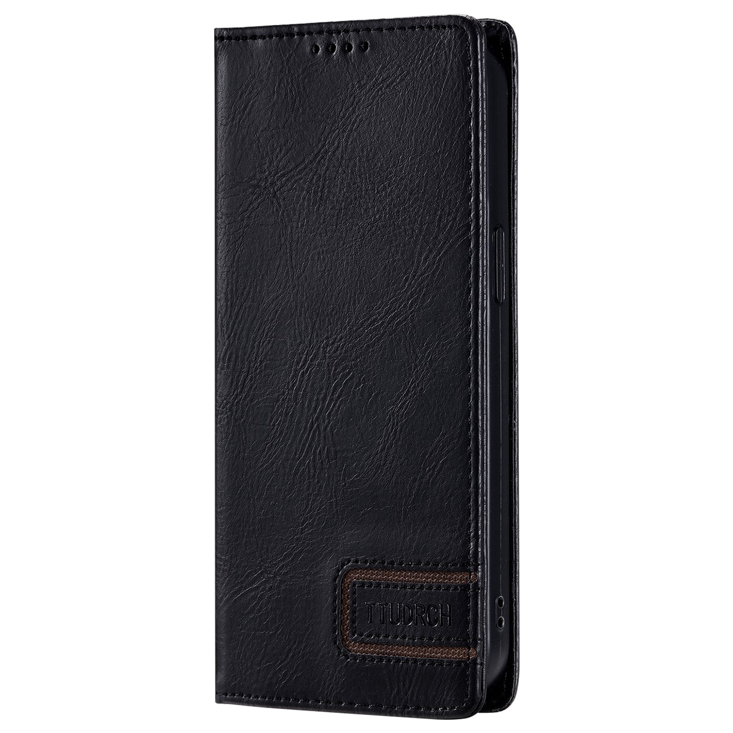 Uniqkart Style 007 For iPhone 15 Ultra RFID Blocking Stand Phone Case Wallet PU Leather Cover - Black
