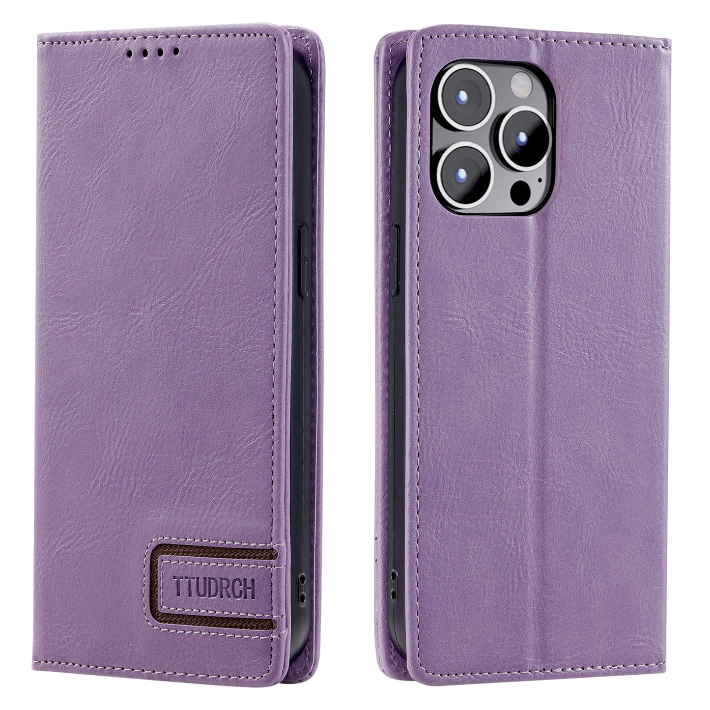 Uniqkart Style 007 For iPhone 15 Ultra RFID Blocking Stand Phone Case Wallet PU Leather Cover - Purple