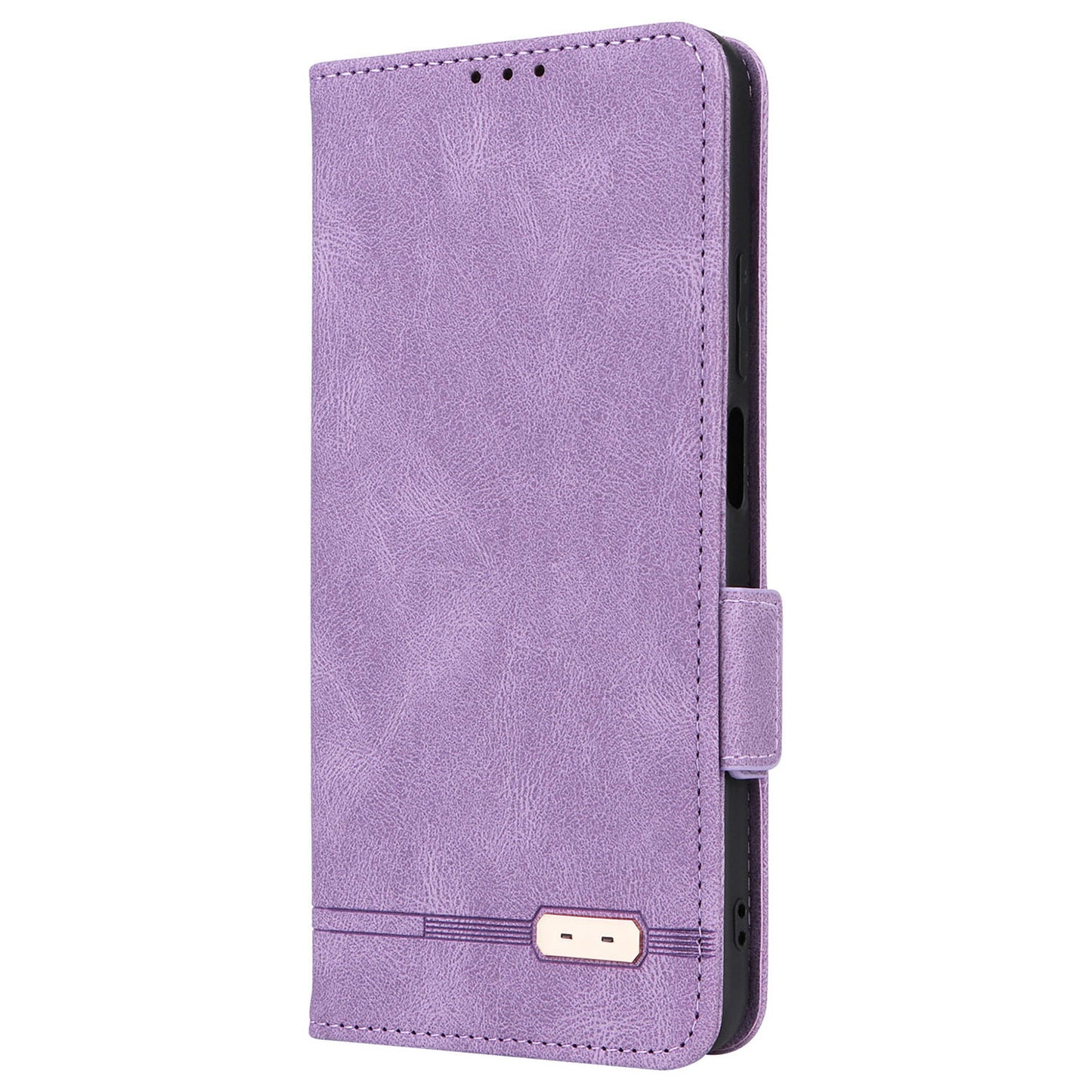 Uniqkart for Realme C53 4G / Narzo N53 4G Phone Wallet Case PU Leather Hardware Decor Stand Cover - Purple