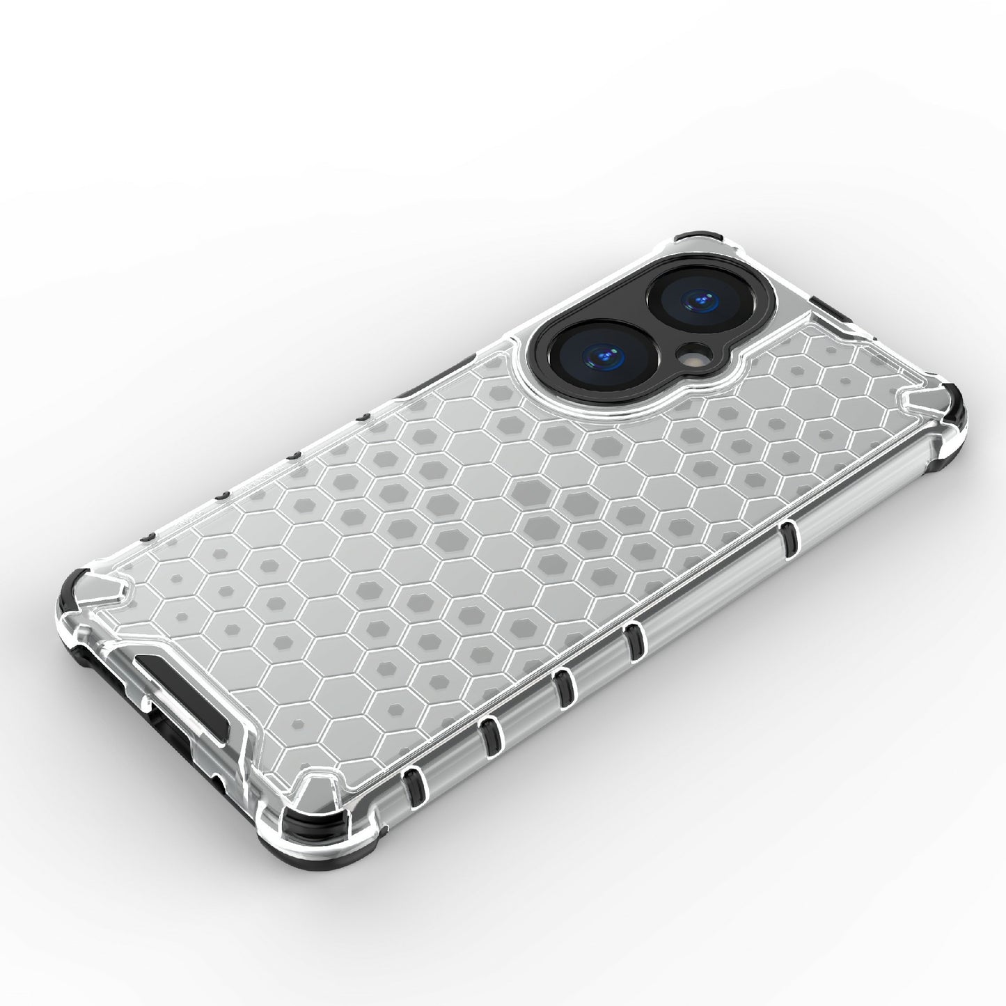 Uniqkart for Huawei Nova 11i Honeycomb Texture TPU+PC Cover Drop-proof Phone Case - Grey