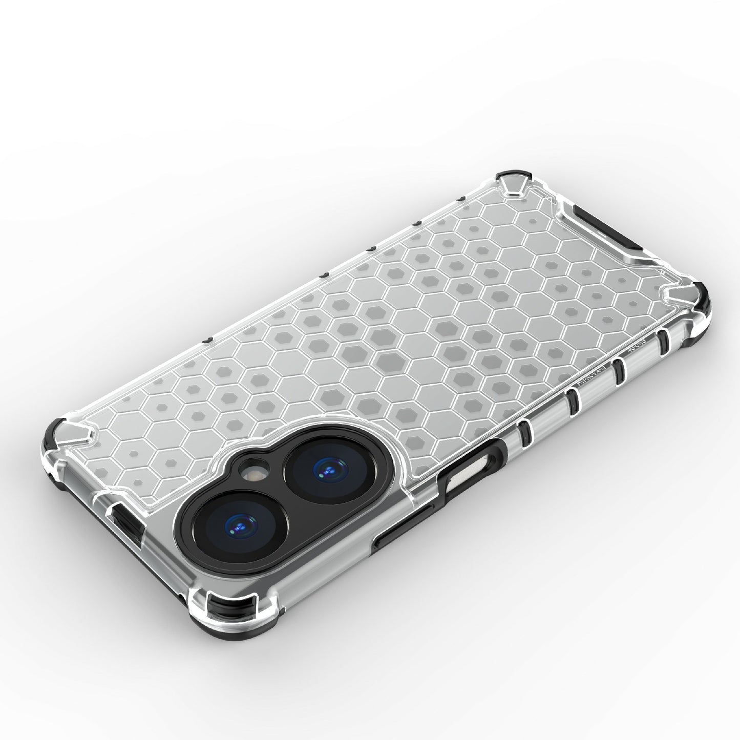 Uniqkart for Huawei Nova 11i Honeycomb Texture TPU+PC Cover Drop-proof Phone Case - Grey