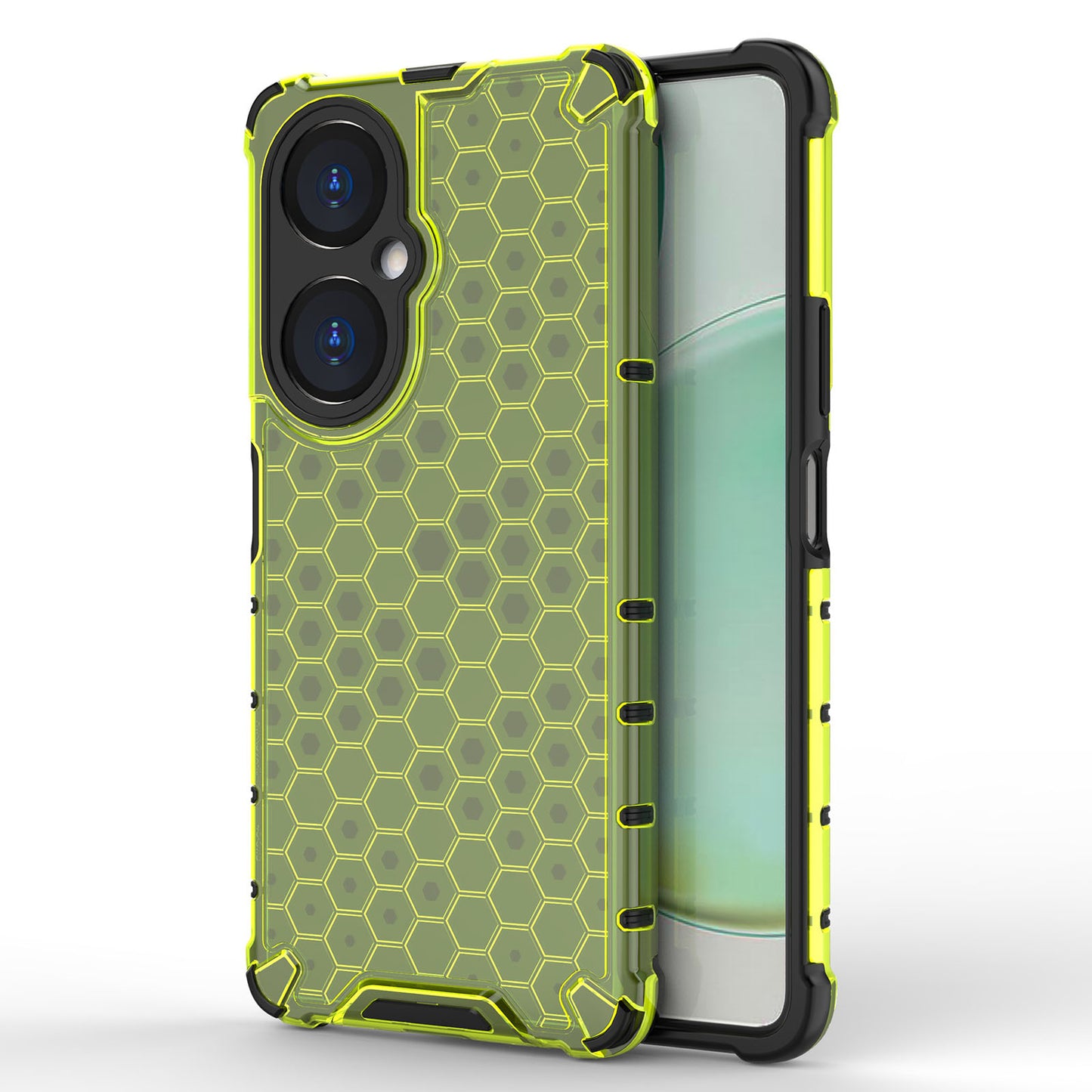 Uniqkart for Huawei Nova 11i Honeycomb Texture TPU+PC Cover Drop-proof Phone Case - Green