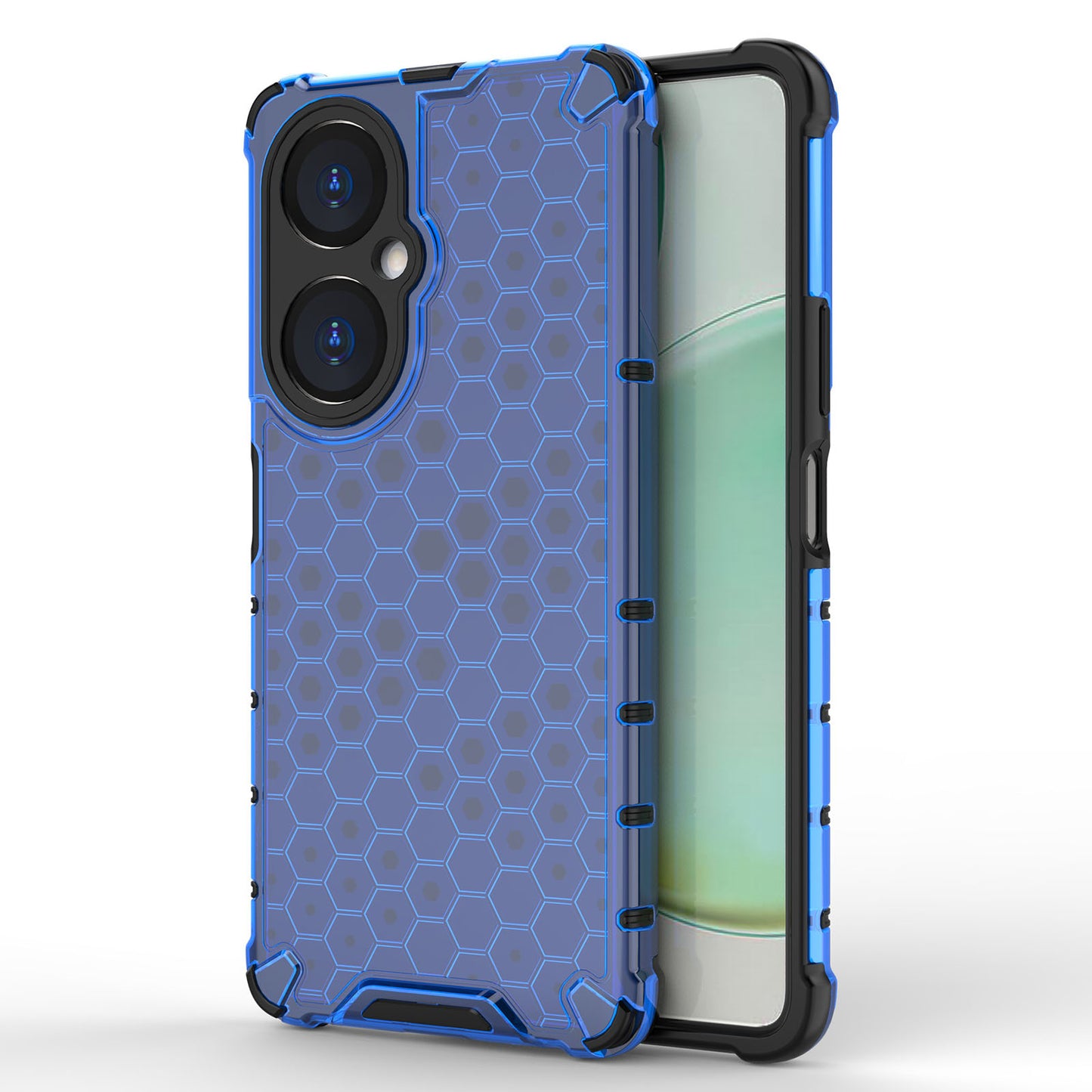 Uniqkart for Huawei Nova 11i Honeycomb Texture TPU+PC Cover Drop-proof Phone Case - Blue