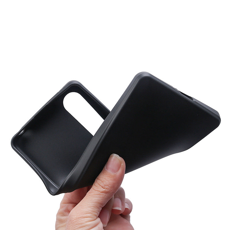 Matte TPU Phone Case for Sony Xperia 1 V Slim Case Anti-Drop Cell Phone Protective Cover - Black