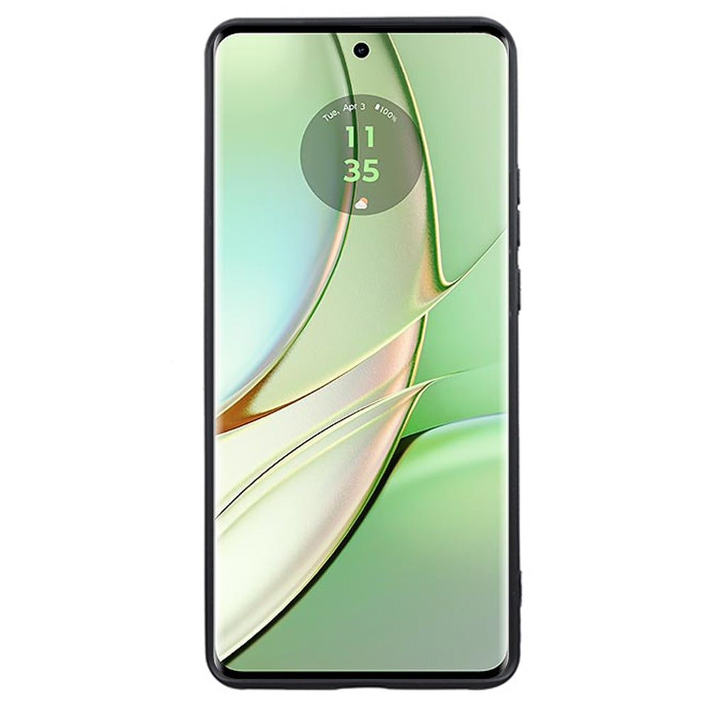 TPU Phone Case for Motorola Edge 40 5G Shockproof Slim Case Anti-Drop Cell Phone Matte Cover - Black