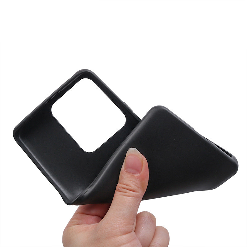 TPU Phone Case for Motorola Edge 40 5G Shockproof Slim Case Anti-Drop Cell Phone Matte Cover - Black