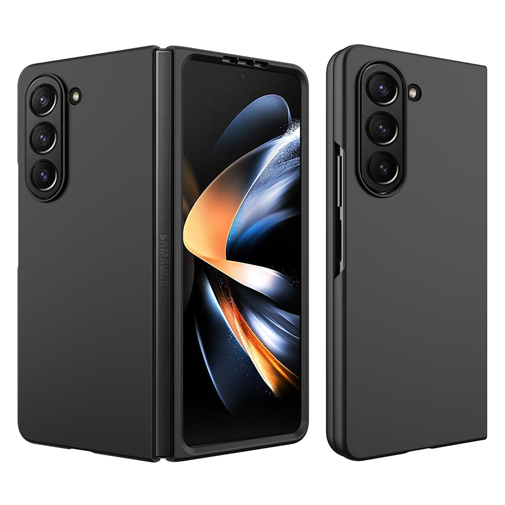 Uniqkart for Samsung Galaxy Z Fold5 5G Slim PC Phone Case Rubberized Anti-Scratch Shockproof Cover - Black