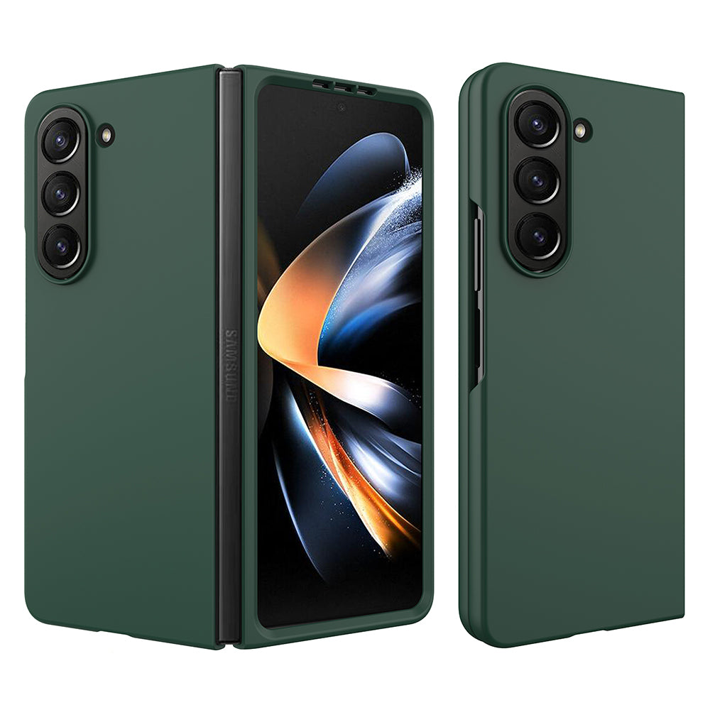 Uniqkart for Samsung Galaxy Z Fold5 5G Slim PC Phone Case Rubberized Anti-Scratch Shockproof Cover - Green
