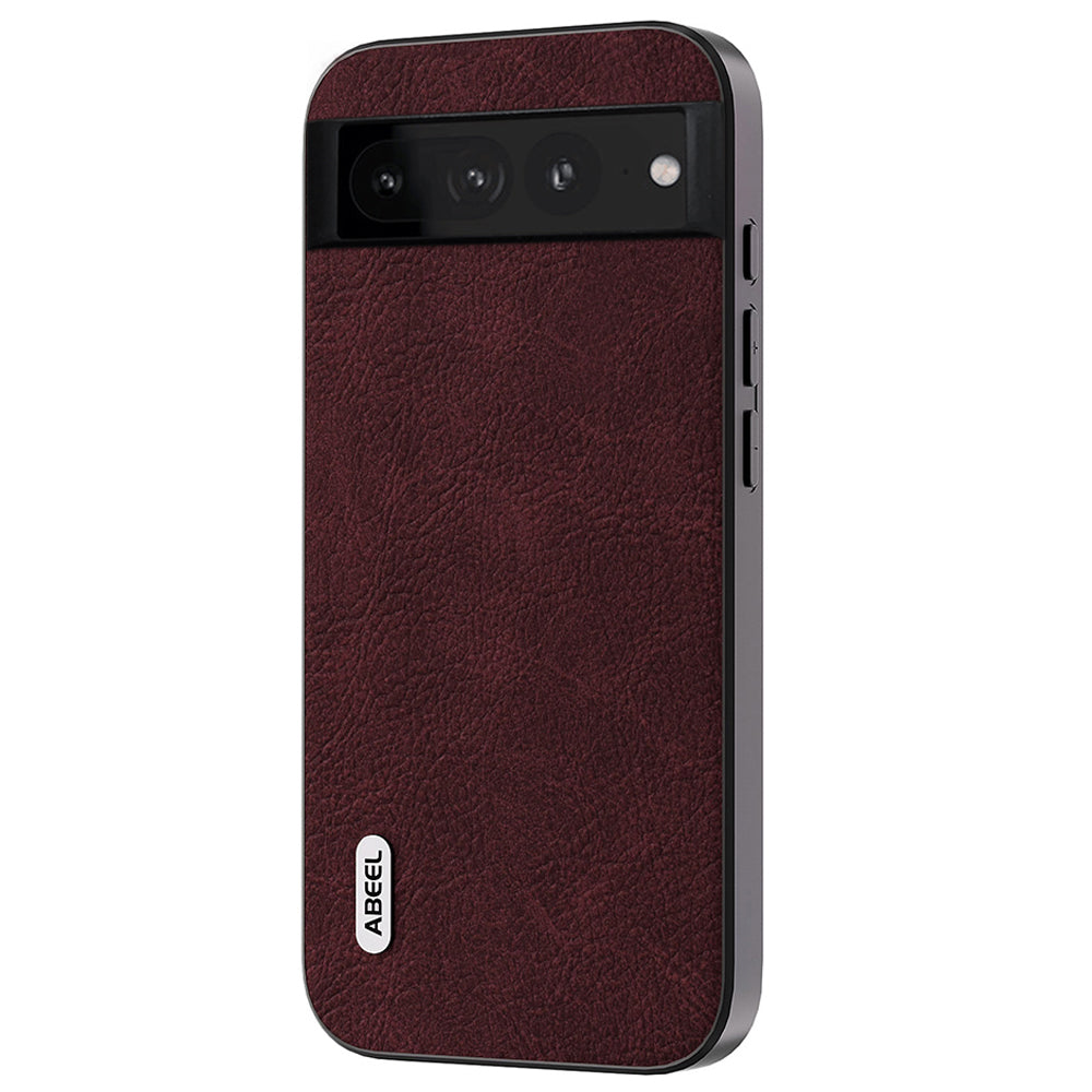 Uniqkart Protective Cover for Google Pixel 7 Pro 5G PU Leather+PC+TPU Litchi Texture Phone Case - Purplish Red