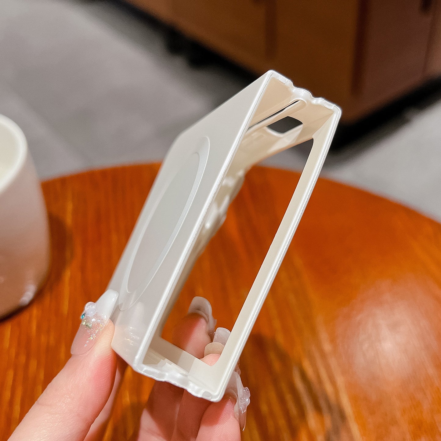 Uniqkart for Samsung Galaxy Z Flip5 5G Magnetic Phone Case Hard PC Skin Touch Feel Protective Cover - Black