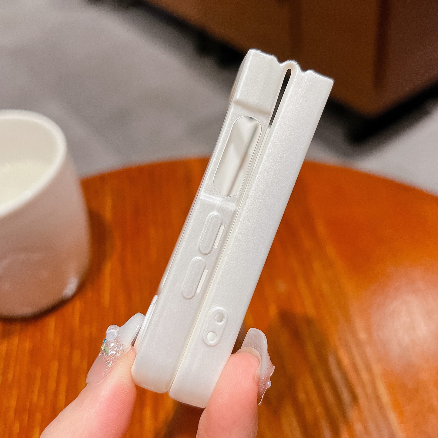 Uniqkart for Samsung Galaxy Z Flip5 5G Magnetic Phone Case Hard PC Skin Touch Feel Protective Cover - Black