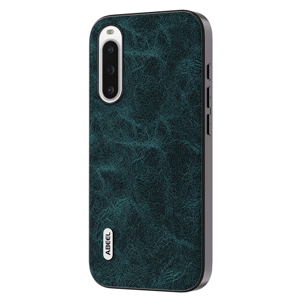 Uniqkart For Sony Xperia 10 V Litchi Texture Cover PU Leather+PC+TPU Cell Phone Case - Dreamy Blue