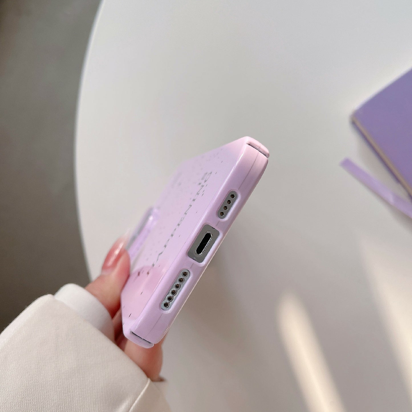 Uniqkart for iPhone 12 Pro Max 6.7 inch Hard PC Phone Case Pattern Printing Protective Glossy Phone Shell - Splash-Ink