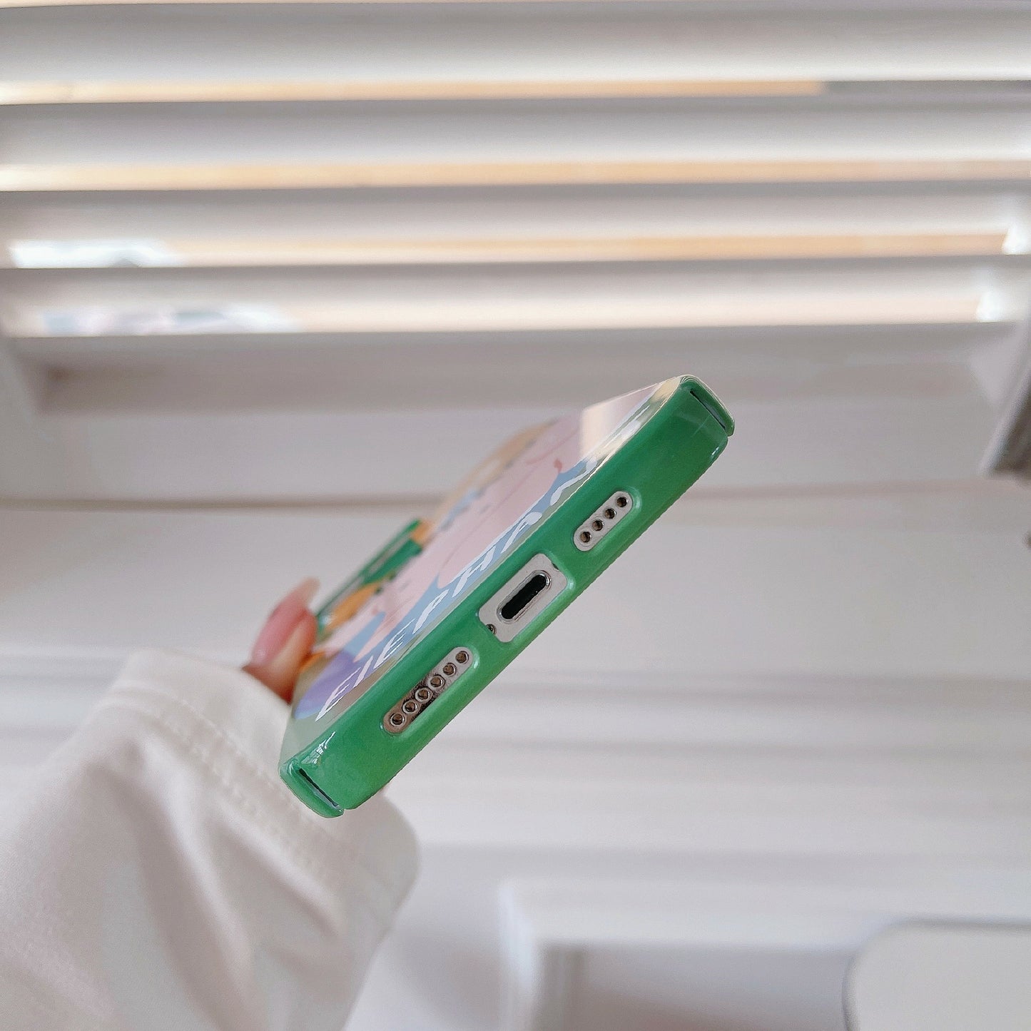 Uniqkart for iPhone 12 Pro Max 6.7 inch Hard PC Phone Case Pattern Printing Protective Glossy Phone Shell - Elephant