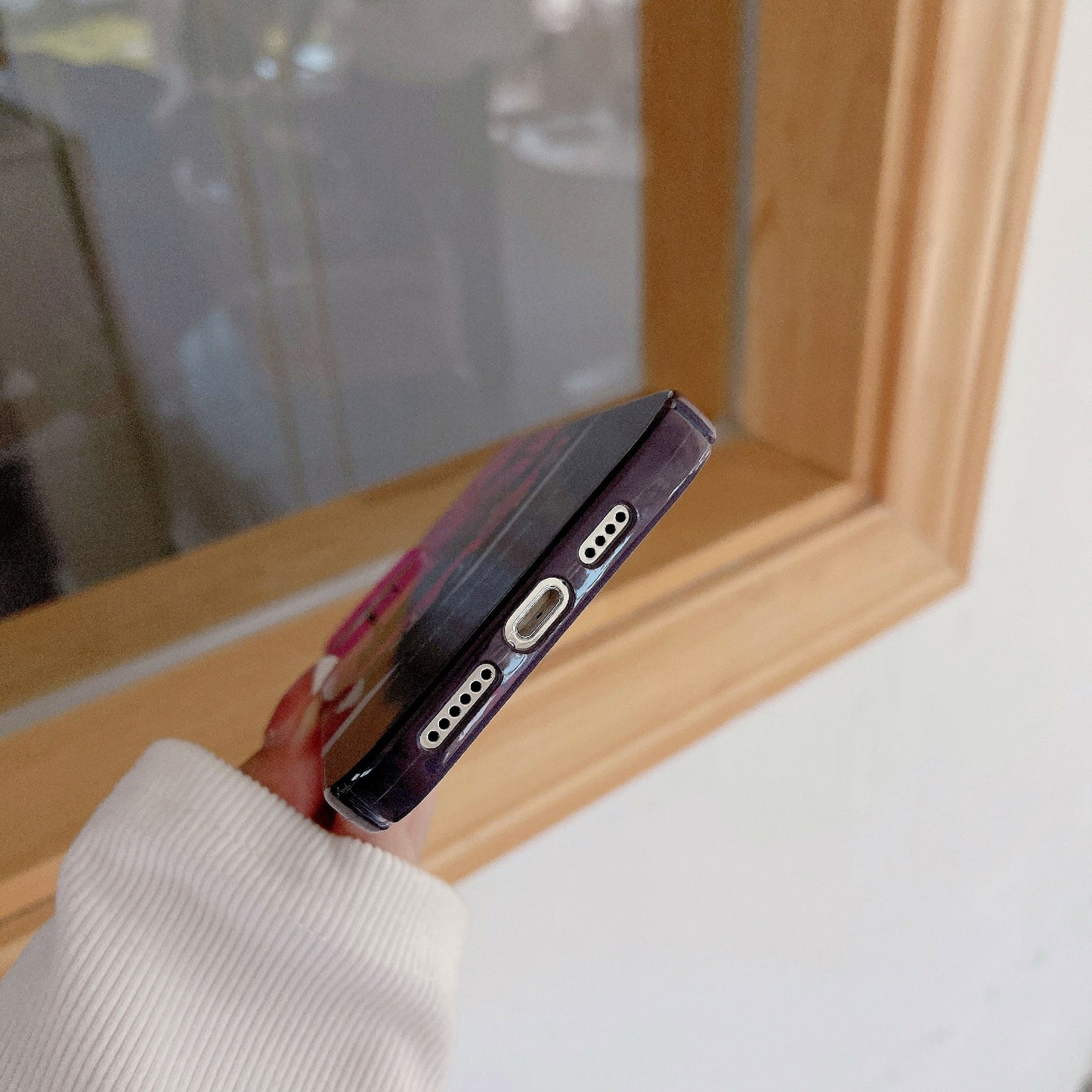 Hard PC Phone Cover for iPhone 12 Pro 6.1 inch Pattern Printing Anti-Drop Glossy Phone Case - Cool Girl