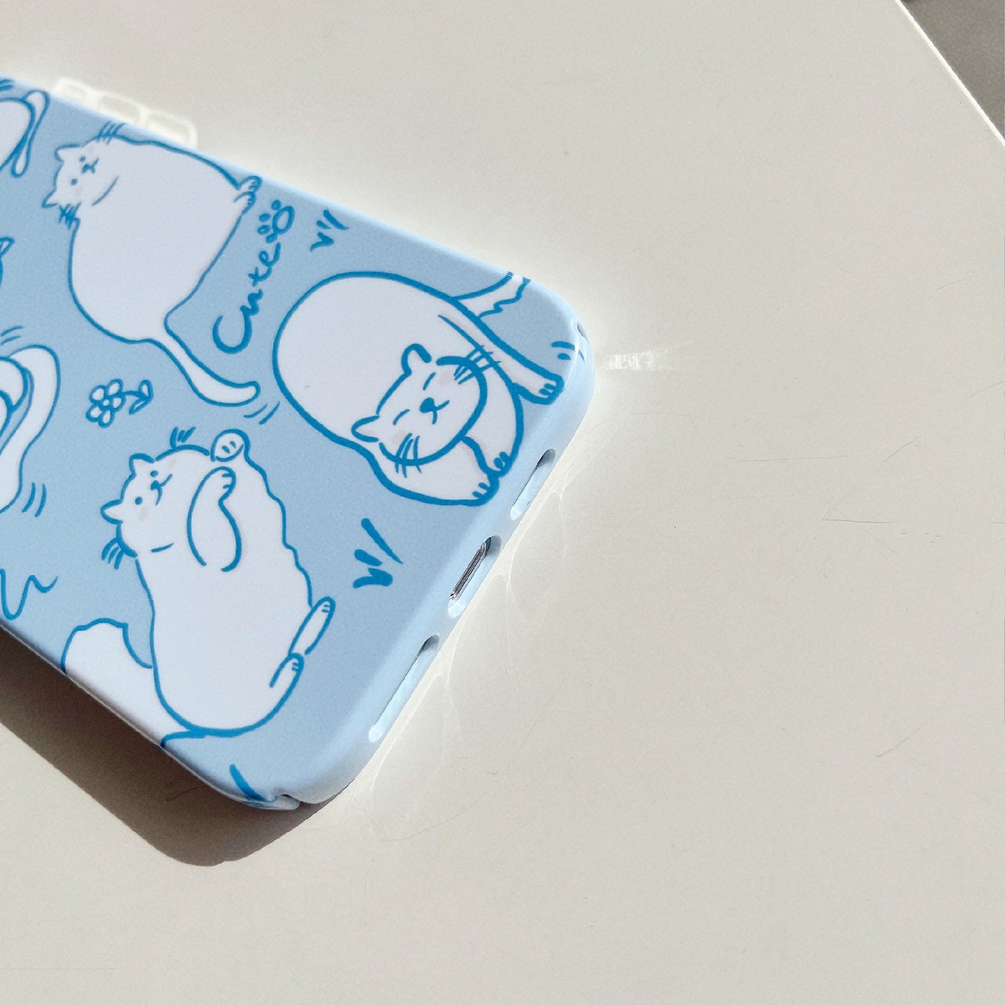 Hard PC Phone Cover for iPhone 12 Pro 6.1 inch Pattern Printing Anti-Drop Glossy Phone Case - Cute Cats