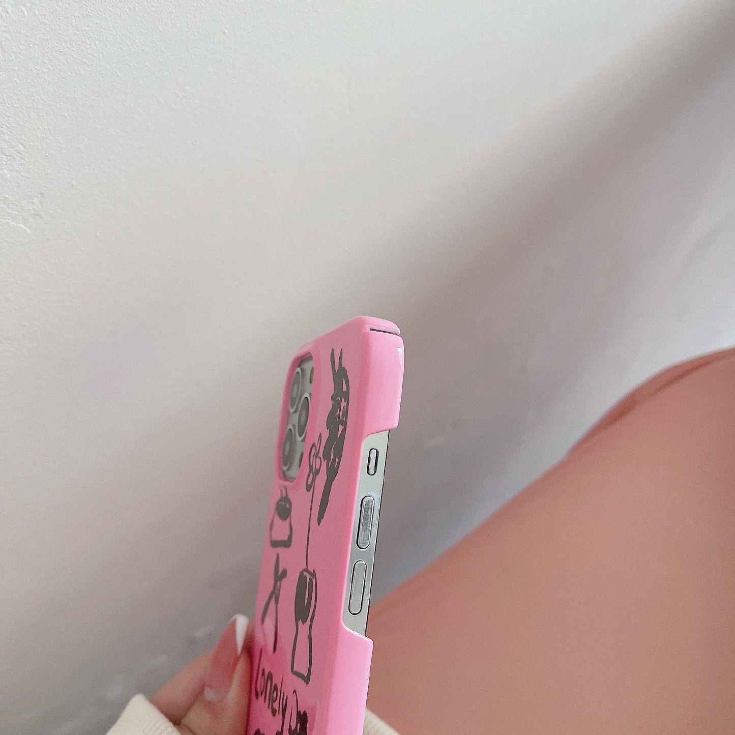 Hard PC Phone Cover for iPhone 12 Pro 6.1 inch Pattern Printing Anti-Drop Glossy Phone Case - Lonely Dog