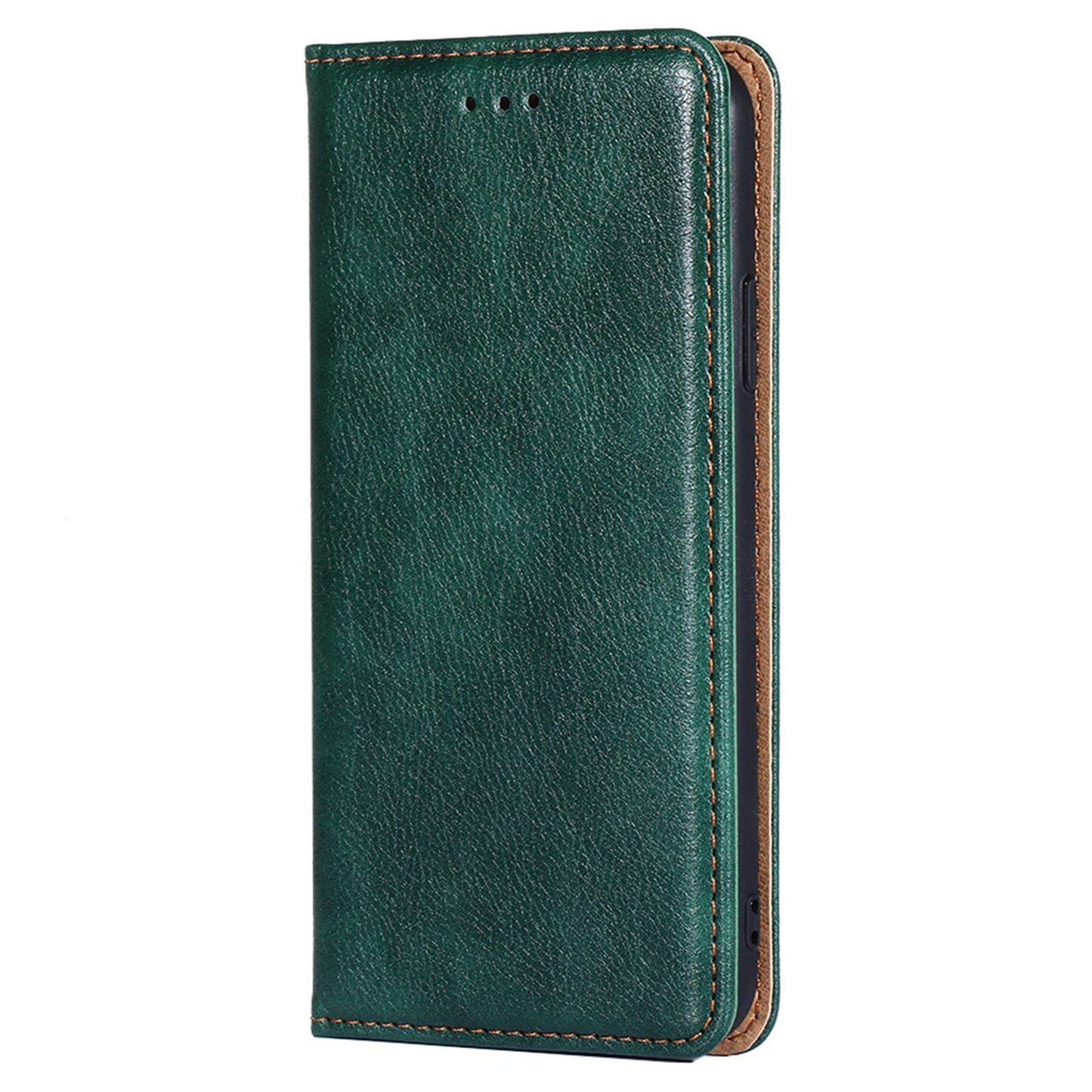PU Leather + TPU Shell for Infinix Hot 30i Flip Cover Phone Case with Stand Wallet - Green