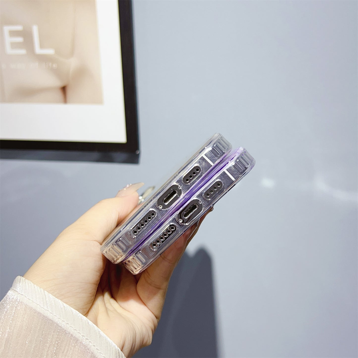 Uniqkart for iPhone 12 Pro / 12 6.1 inch TPU+PC Anti-drop Phone Cover IMD Shell Pattern Case - White