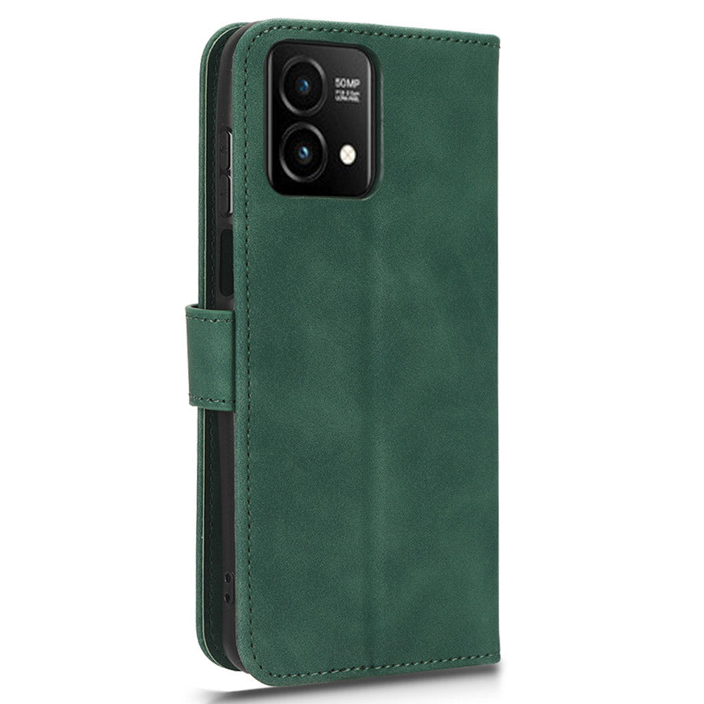 Uniqkart for Motorola Moto G Stylus (2023) Wallet Cell Phone Stand Case Skin-touch PU Leather Phone Cover - Green