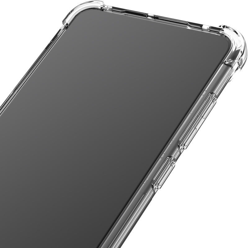 IMAK For Xiaomi Redmi 12 4G Phone Case Four Corner Shock-Absorbed Clear Back Cover TPU Shell - Transparent