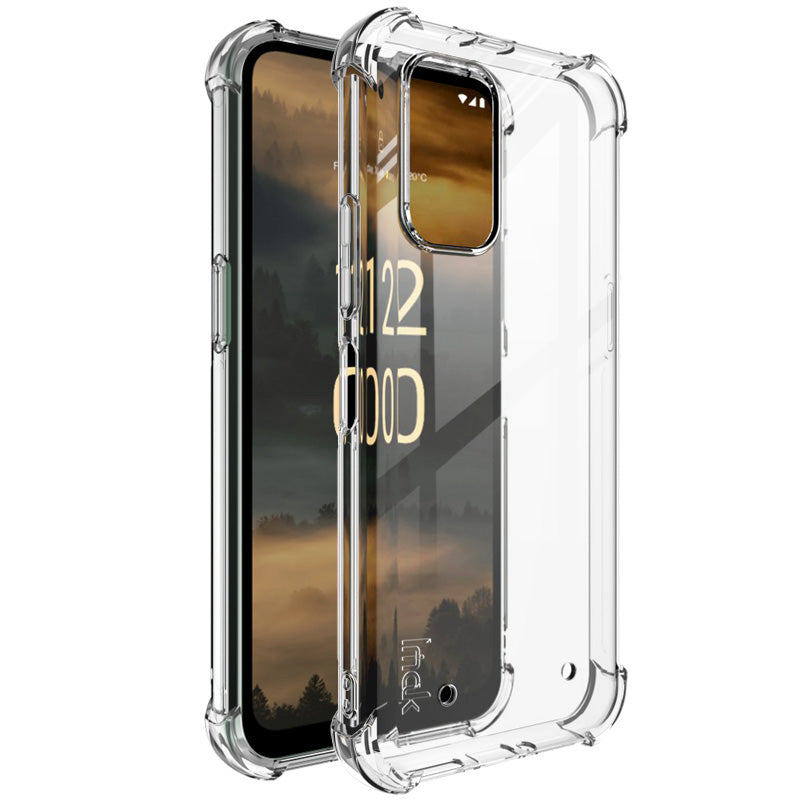IMAK For Nokia XR21 Phone Case Four Corner Anti-drop Clear Back Cover TPU Shell - Transparent