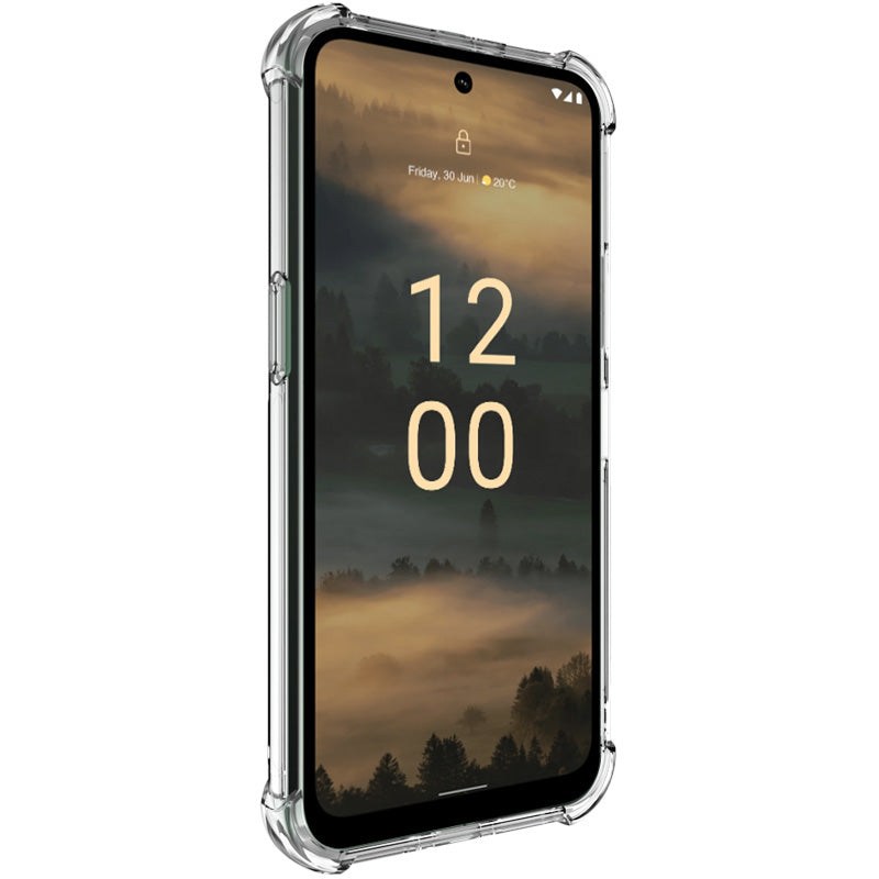 IMAK For Nokia XR21 Phone Case Four Corner Anti-drop Clear Back Cover TPU Shell - Transparent