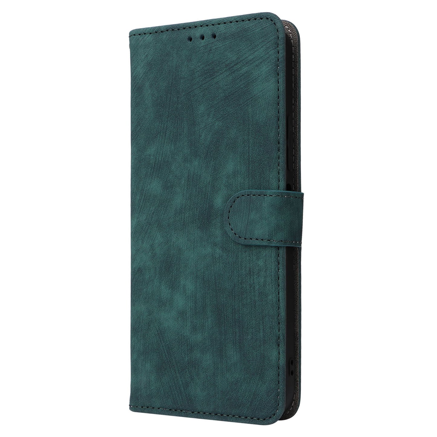 Uniqkart for Xiaomi Redmi 12 4G RFID Blocking Wallet Stand Cover Anti-drop Leather Phone Case - Green