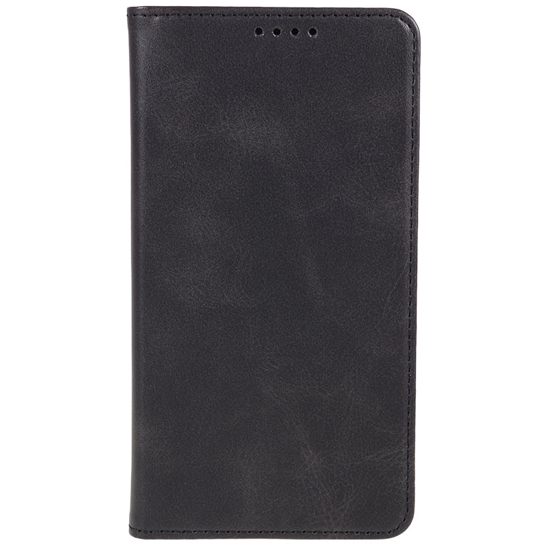 Uniqkart for Samsung Galaxy S23 FE Shockproof PU Leather Cover Flip Stand Wallet Calf Texture Phone Case - Black