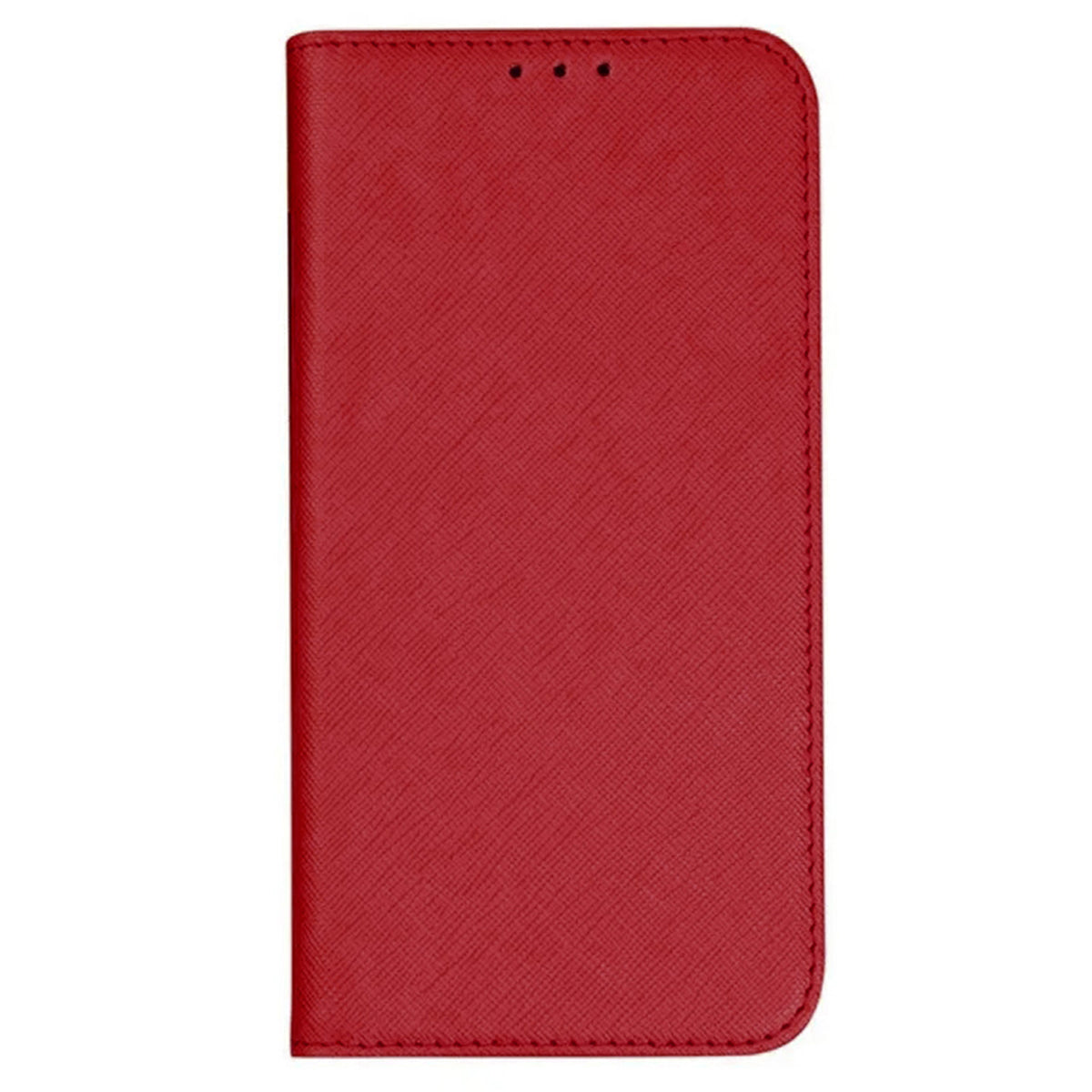 Uniqkart for Samsung Galaxy S23 FE Cross Texture Phone Cover Shell PU Leather Flip Stand Wallet Phone Case - Red